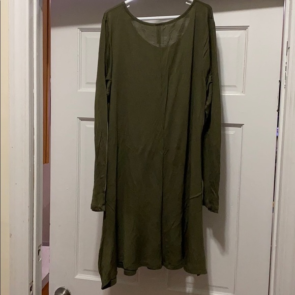 ViV collection olive green long leave shirt - Picture 3 of 3